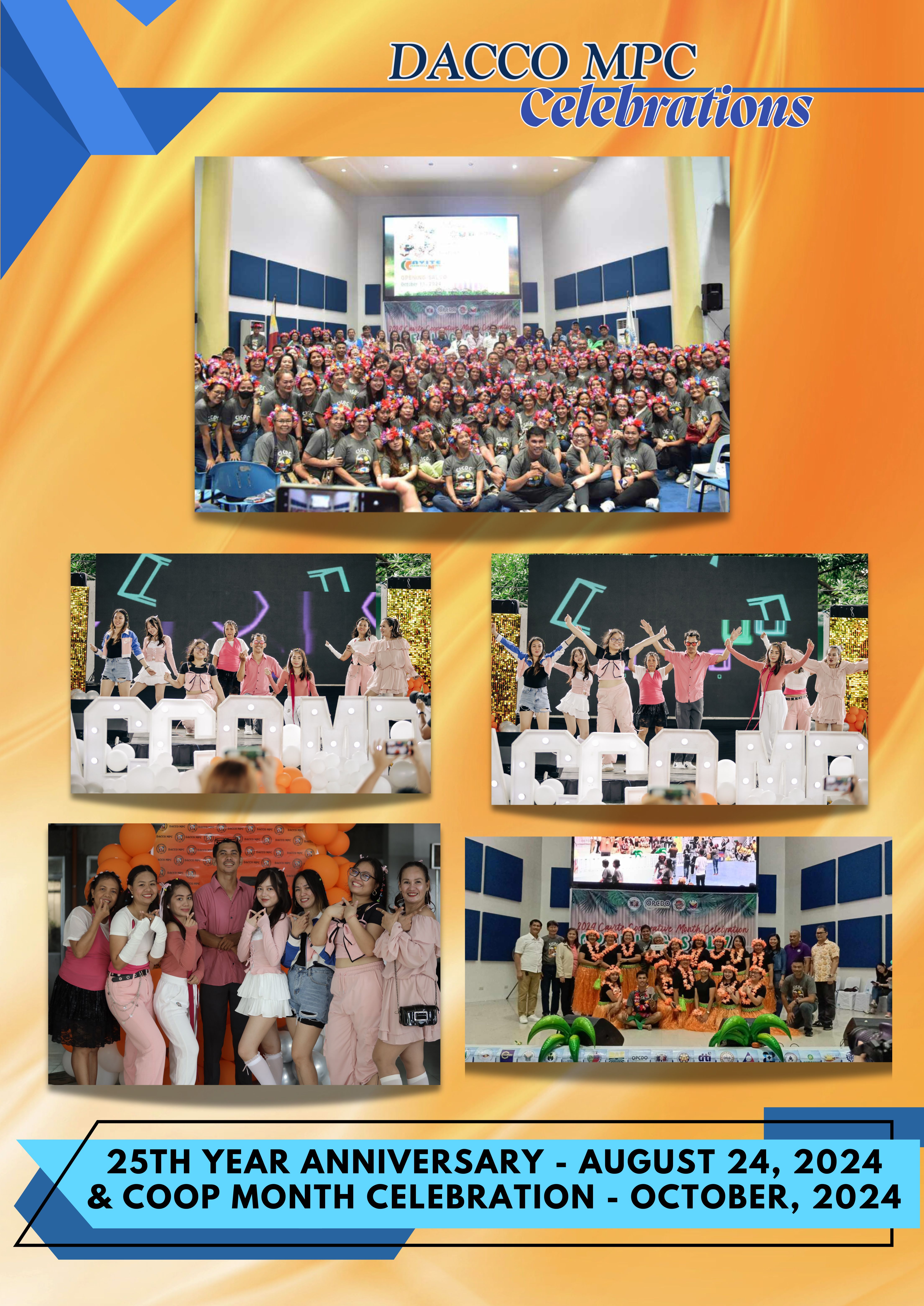 25th Year Anniversary (August 24,2024) and COOP month celebration (October, 2024)